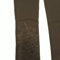 Спортни черни клинове със сиво и бяло на кръста и прозрачен щамп под коляното, еластични, спортни, снимка 9 - Клинове - 37402435