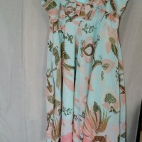 Страхотна лятна рокля за бременни с красиви цветя размер S, снимка 2 - Дрехи за бременни - 37144572