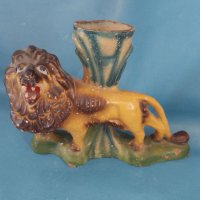 Кеармичен лъв от царско време,народно изкуство, снимка 1 - Антикварни и старинни предмети - 40006937