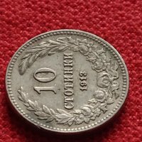 Монета 10 стотинки 1913г. Царство България за колекция - 27302, снимка 4 - Нумизматика и бонистика - 35160422