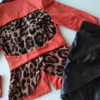Дамски комплект сако и кожена пола S размер, снимка 8 - Комплекти - 38040334