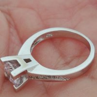 Сребърен годежен пръстен 