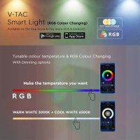 Настолна LED Лампа 4W  WiFi SMART RGB+CCT, снимка 5 - Настолни лампи - 40414656