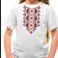 Детска тениска с щампа шевица и народни мотиви, снимка 1 - Детски тениски и потници - 44495978