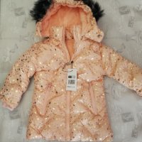 Яке за момиче, топло, зимно, дълъг модел, снимка 1 - Детски якета и елеци - 42698808