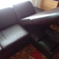 Ъглов кожен диван , снимка 5 - Дивани и мека мебел - 34202858