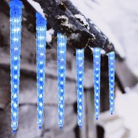 Коледни лампички ледени висулки с ефект капка, снимка 5 - Други - 37834355