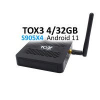 TOX3 TV Box - Новата ревизия! 4GB/32GB, Amlogic S905X4, 1Gbit - Ugoos TOX 3 ТВ Бокс, снимка 1 - Плейъри, домашно кино, прожектори - 39984372
