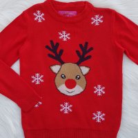 Коледен пуловер 5-6 години, снимка 5 - Детски пуловери и жилетки - 35347946