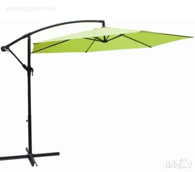 Градински чадър лале 3м зелен, снимка 1