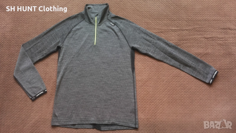 UNIVERN 8161-0415 Geilo 2.0 Baselayer 1/2 Zip 70% Merino Wool размер M работна термо блуза W4-548, снимка 1