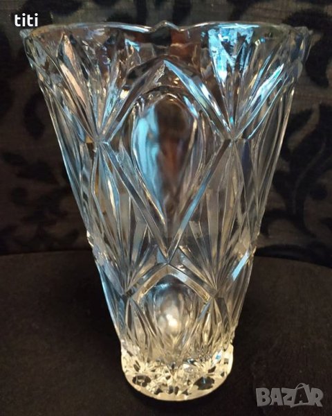 Кристална ваза за голям букет, снимка 1