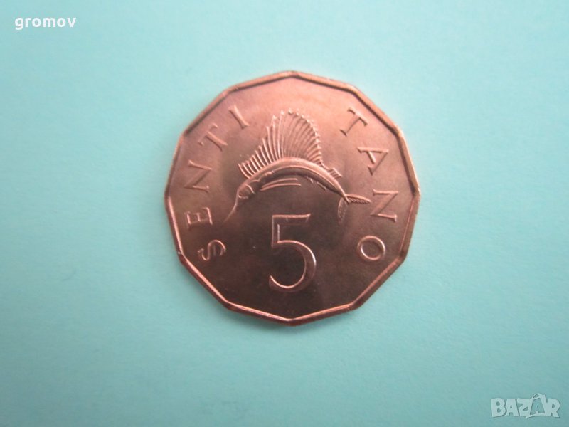 монета 5 сенти Танзания, снимка 1