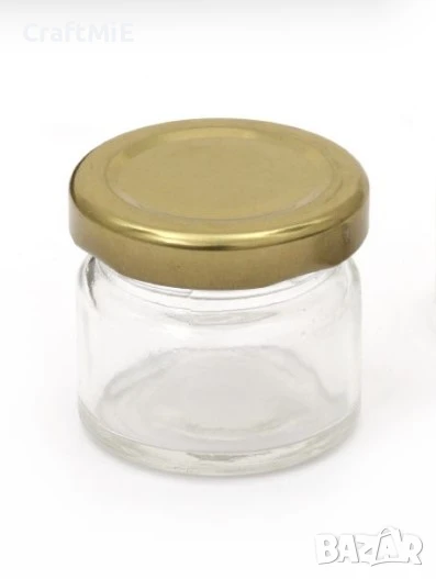 Стъклено бурканче с капачка винт - 25 ml., снимка 1