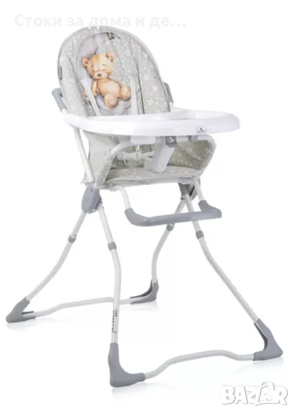 ✨Столче за хранене MARCEL GREY SLEEPING BEAR, Сив , снимка 1