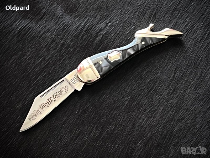 Колекционерски, удобен сгъваем джобен нож Small Leg Knife Midnight. RR960, снимка 1