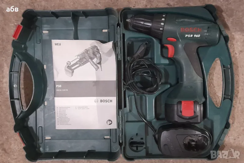 Винтоверт Bosch Бош PSR 960, снимка 1