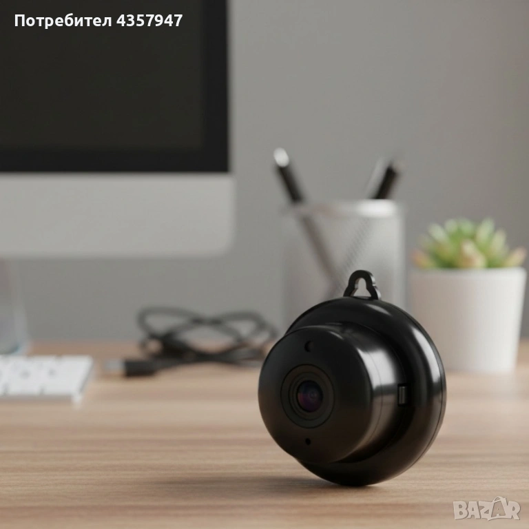 📷 Мини HD Wi-Fi камера V380 с нощно виждане, снимка 1