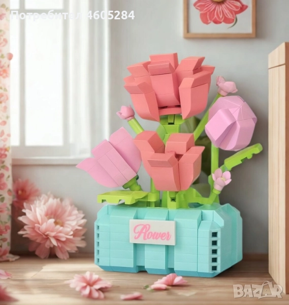 Конструктор “Розички в саксия”, снимка 1
