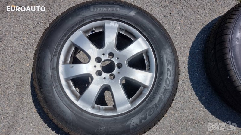 4 броя зимни гуми с оригиналми лети джанти за Мерцедес, снимка 1