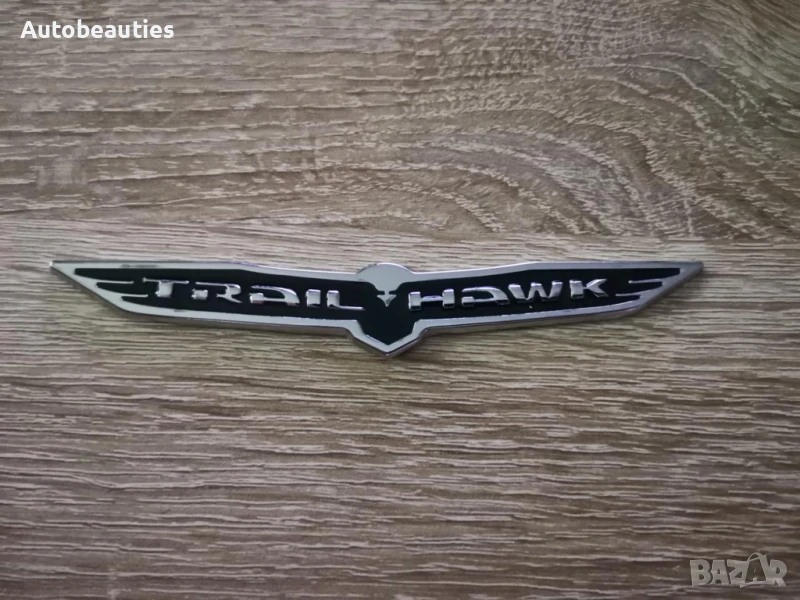 Jeep Trailhawk черна емблема малък размер, снимка 1
