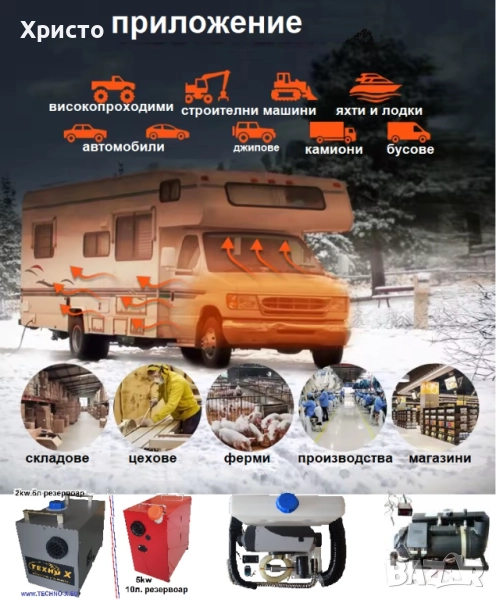 печка автономна преносима, снимка 1