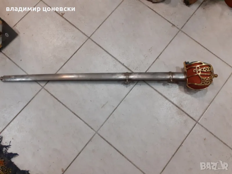 Шотландска ритуална сабя,рапира 19 век,ятаган шпага,кортик, снимка 1