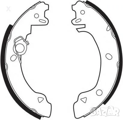 SIMER S343 Задни челюсти FORD Fiesta Mk2 Mk3 1989-1997 OE 1041484 OE 5030106 OE 6183877 OE89FB2200BB, снимка 1