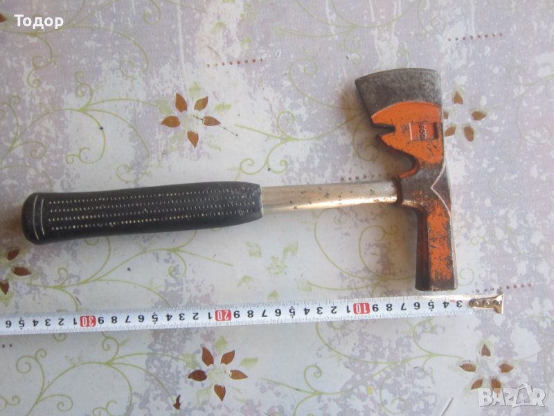 Немска пожарникарска брадва чук  Брадвичка маркирана , снимка 1