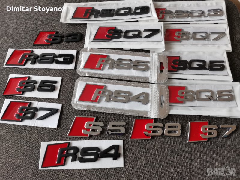 Емблема Ауди AUDI RS4, RS5,RS6,RS7, S8, снимка 1
