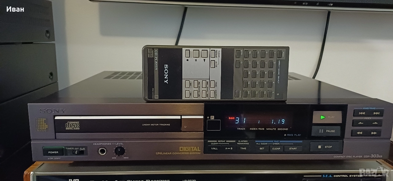 Компактдиск SONY CDP-303ES, снимка 1