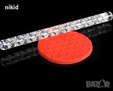 Медена пита пчелна пчелни килийки Прозрачна релефна текстурна точилка за фондан украса торта сладки, снимка 1