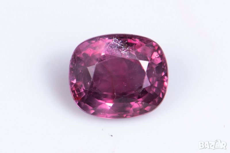 Розов сапфир 0.93ct нагряван GRA сертификат cushion шлифовка, снимка 1