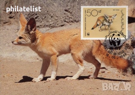 Йемен 1989 - 4 броя Карти Максимум - WWF, снимка 1