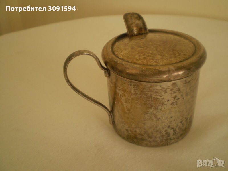 Стара посребрена немска каничка за мляко , чай маркирана, снимка 1