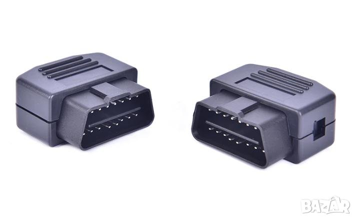 16 Pin OBD-II Мъжко Стандартен 16-пинов Конектор Кабел Порта за Компютърна Диагностика на Автомобила, снимка 1