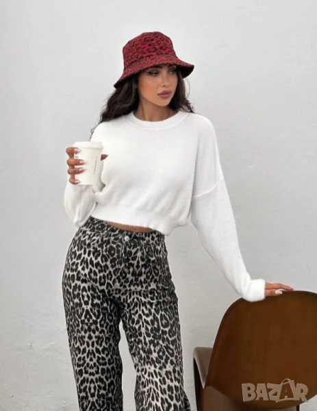 Изчистен дамски кашмирен пуловер , снимка 1