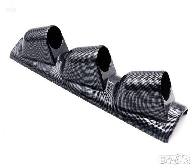 Стойка за измервателни уреди за колонка 52мм, 45/9,5/10см., карбон, снимка 1