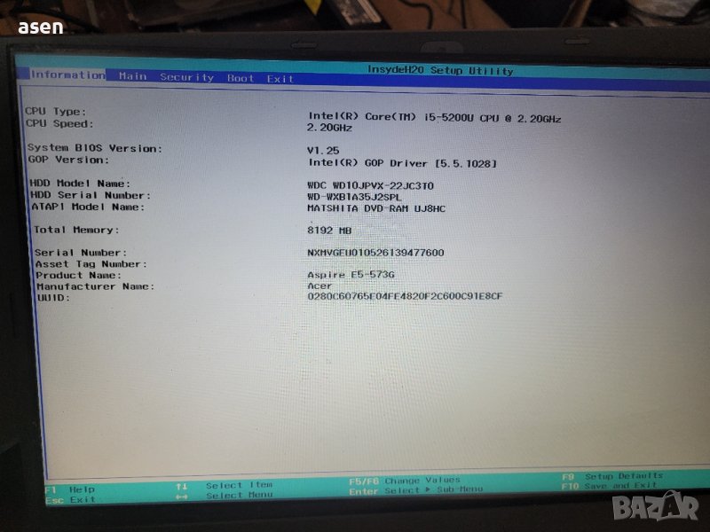 матрица за лаптоп, 30-pin B156XTN04.0 15.6, снимка 1