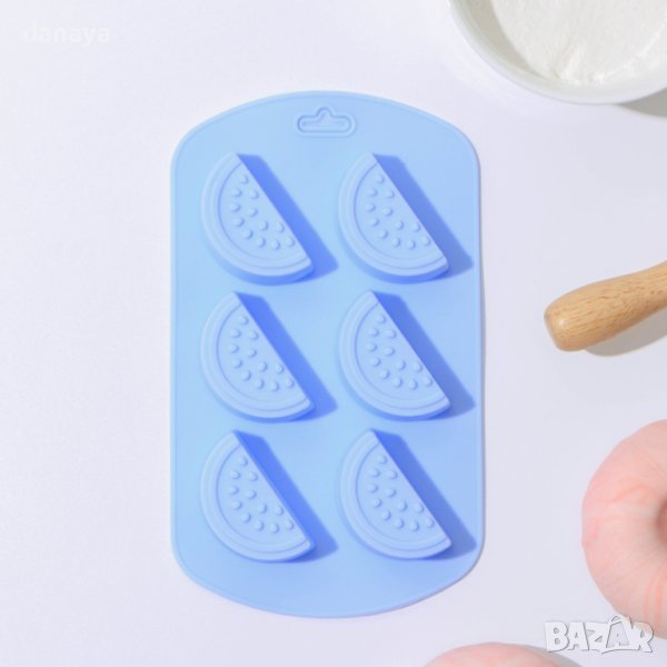 4180 Силиконова форма за бонбони и лед Резенчета Лимон, снимка 1