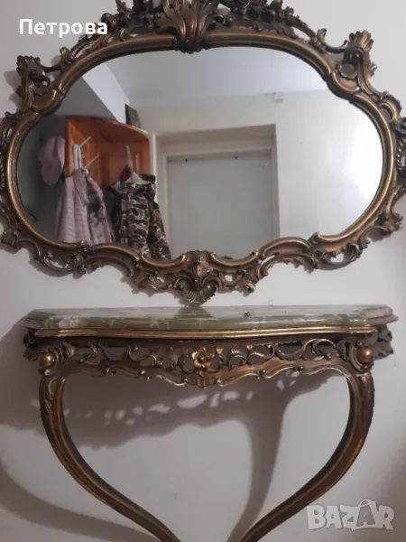 Конзола с огледало в стил Барок внос от Италия , снимка 1