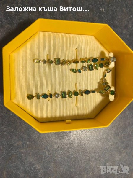 Дамски Обеци с камъни Swarowski, снимка 1