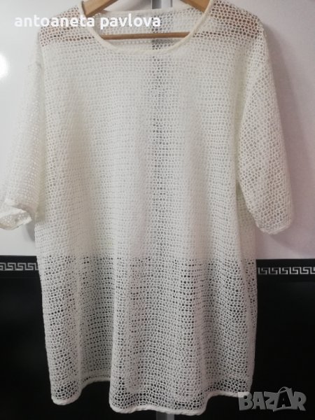 Мрежеста бяла туника , снимка 1
