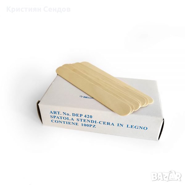 Дървени шпатули за кола маска 100 броя  , снимка 1
