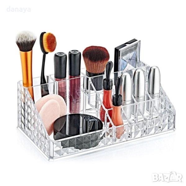 3799 Органайзер за гримове и козметика Диамант, 16 отделения, снимка 1