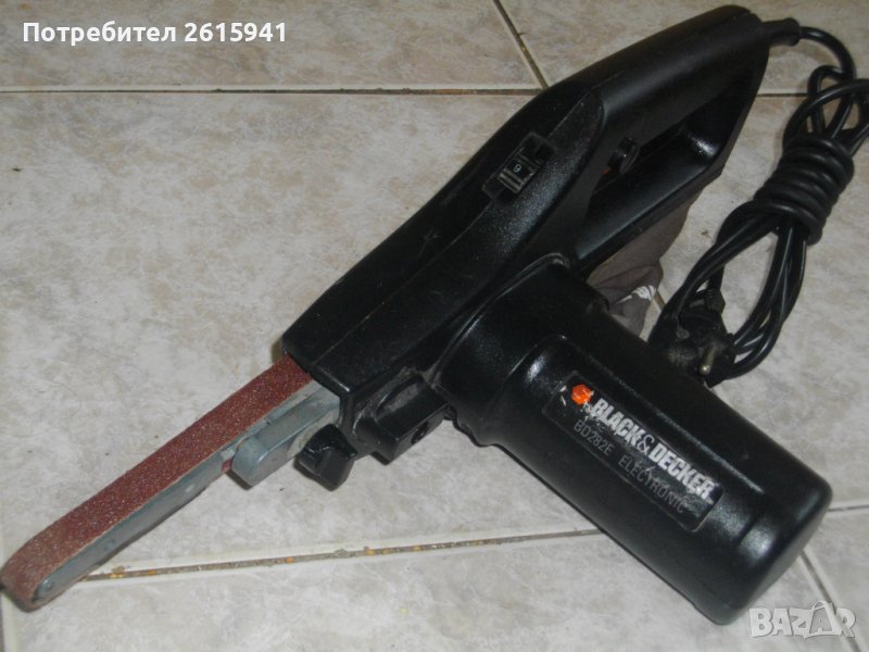 300W-1,4A-Made in ENGLAND-Black Decker BD282 E Electronic-Английски Мини Лентов Шлайф-Ел.Пила-Оригин, снимка 1