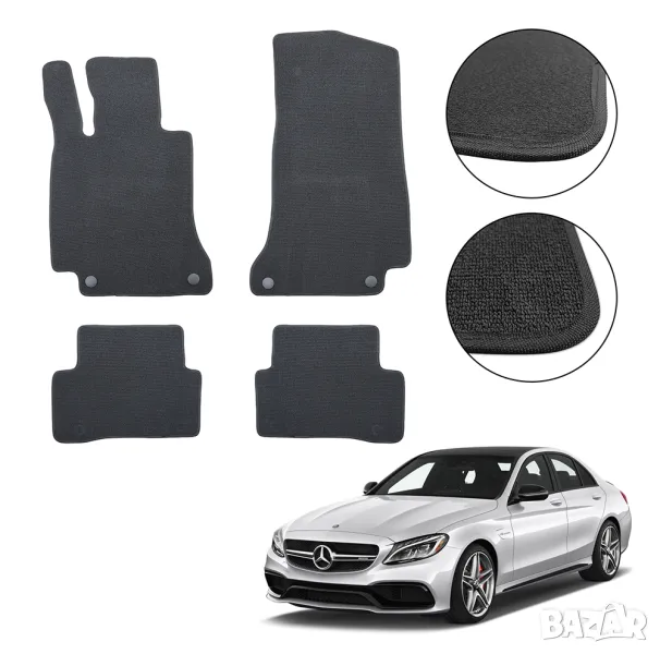 Стелки мокетни за Mercedes C class w205 Мерцедес C класа 2014+, снимка 1