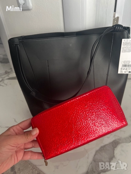 Нова!!!Дамско чанта+портфейл , снимка 1