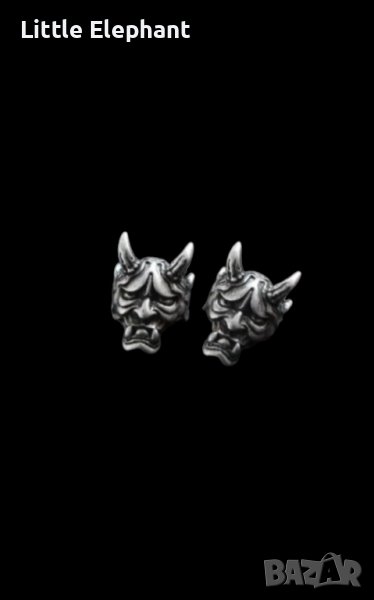 Обеци японски стил "Old mistic devils"/нови, снимка 1