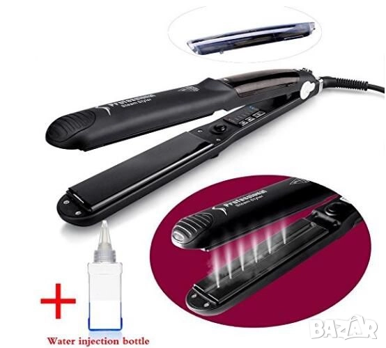 Преса за изправяне на коса с пара, снимка 1